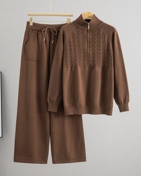 Temperament pure knitted sweater a set for women