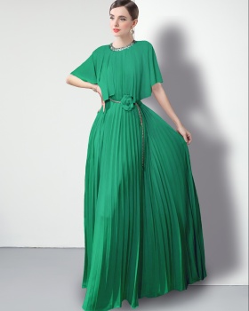 Fold evening dress