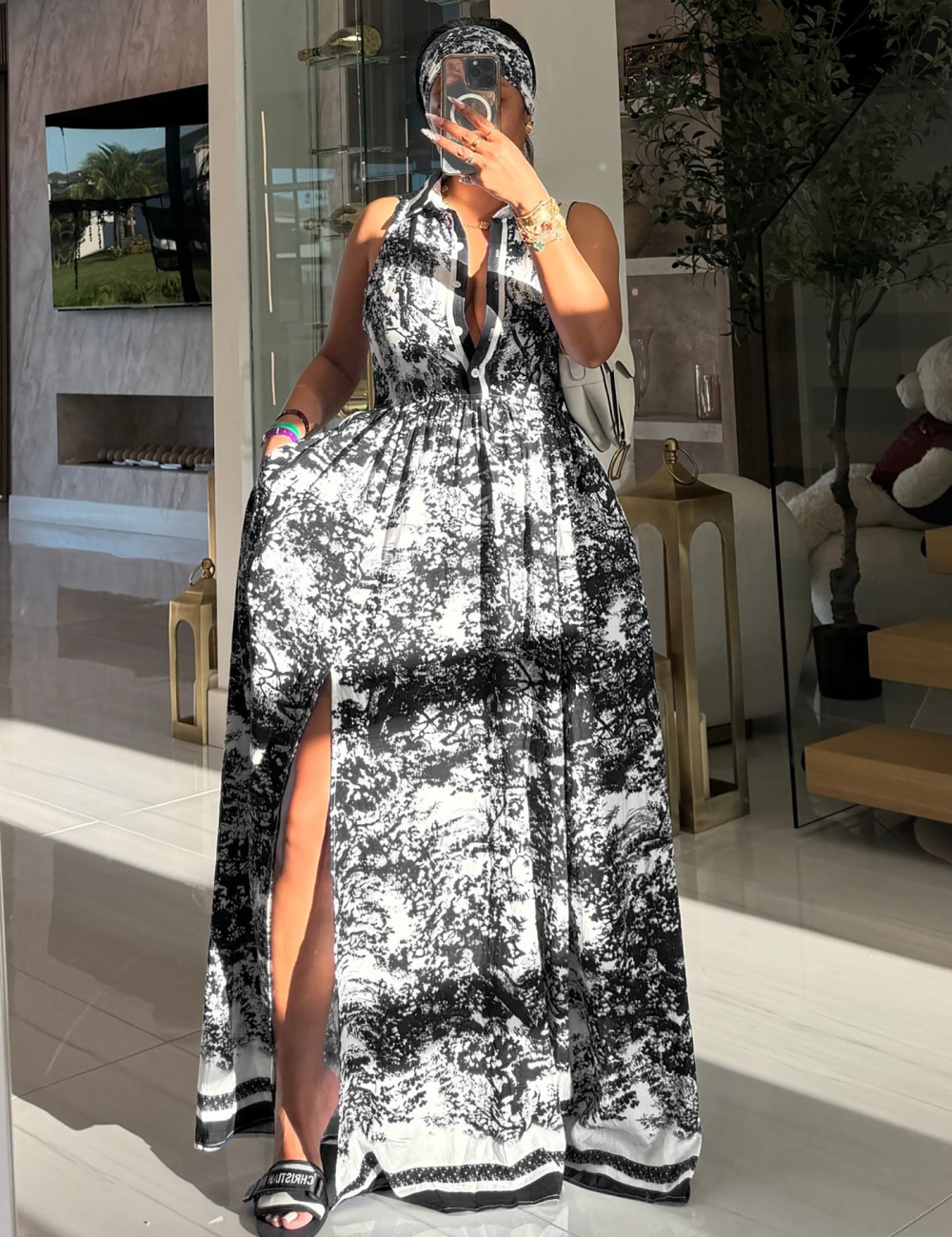 Sexy Bohemian style dress printing fashion belt