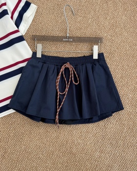 Maiden all-match puff skirt college style retro culottes