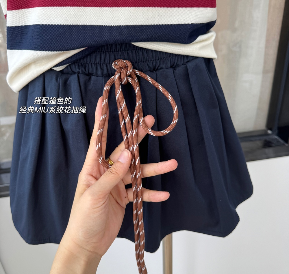 Maiden all-match puff skirt college style retro culottes