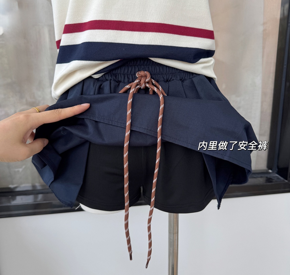 Maiden all-match puff skirt college style retro culottes