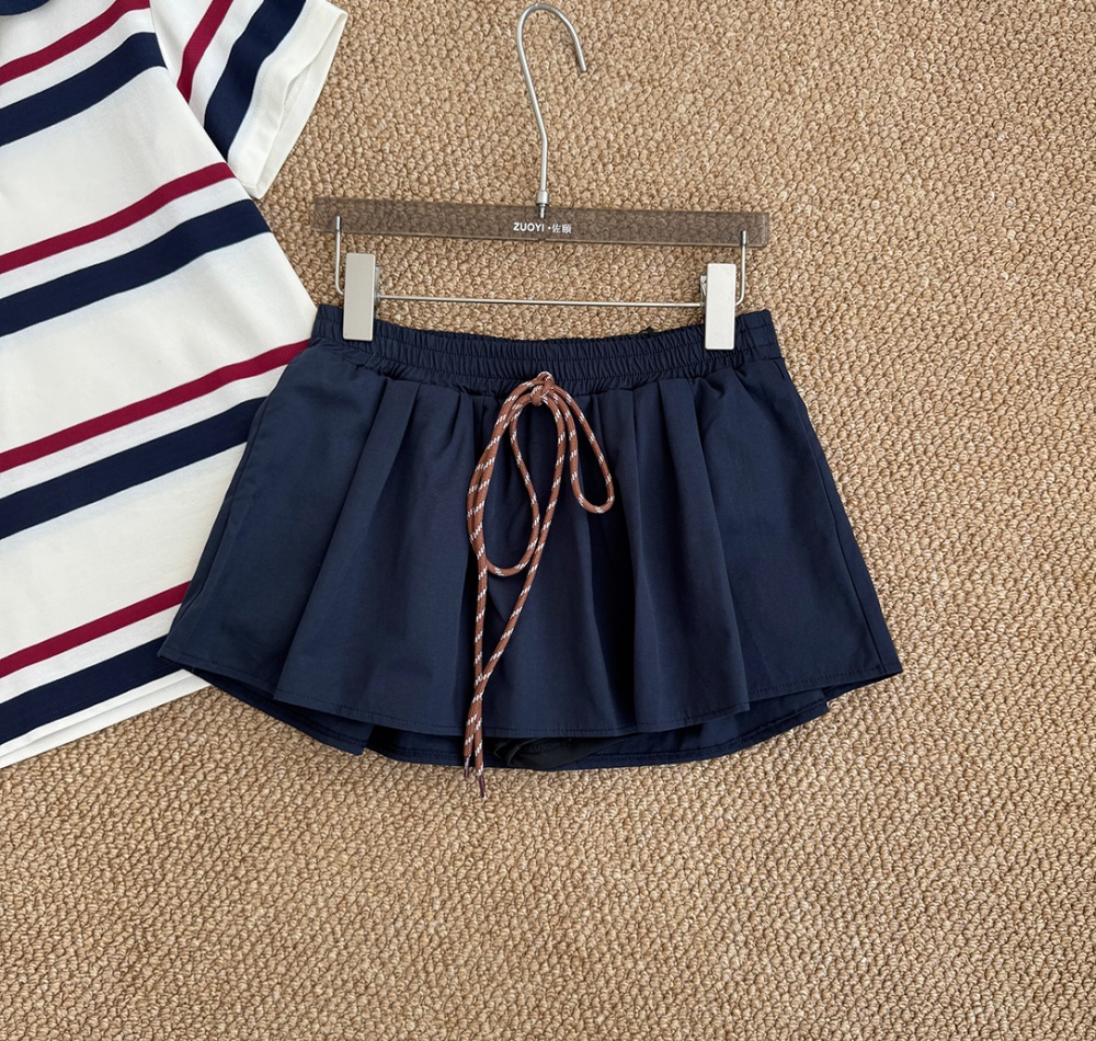 Maiden all-match puff skirt college style retro culottes