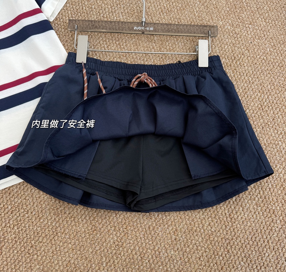 Maiden all-match puff skirt college style retro culottes
