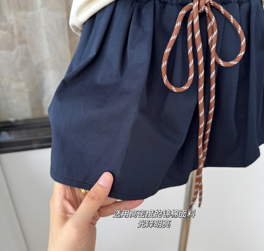 Maiden all-match puff skirt college style retro culottes