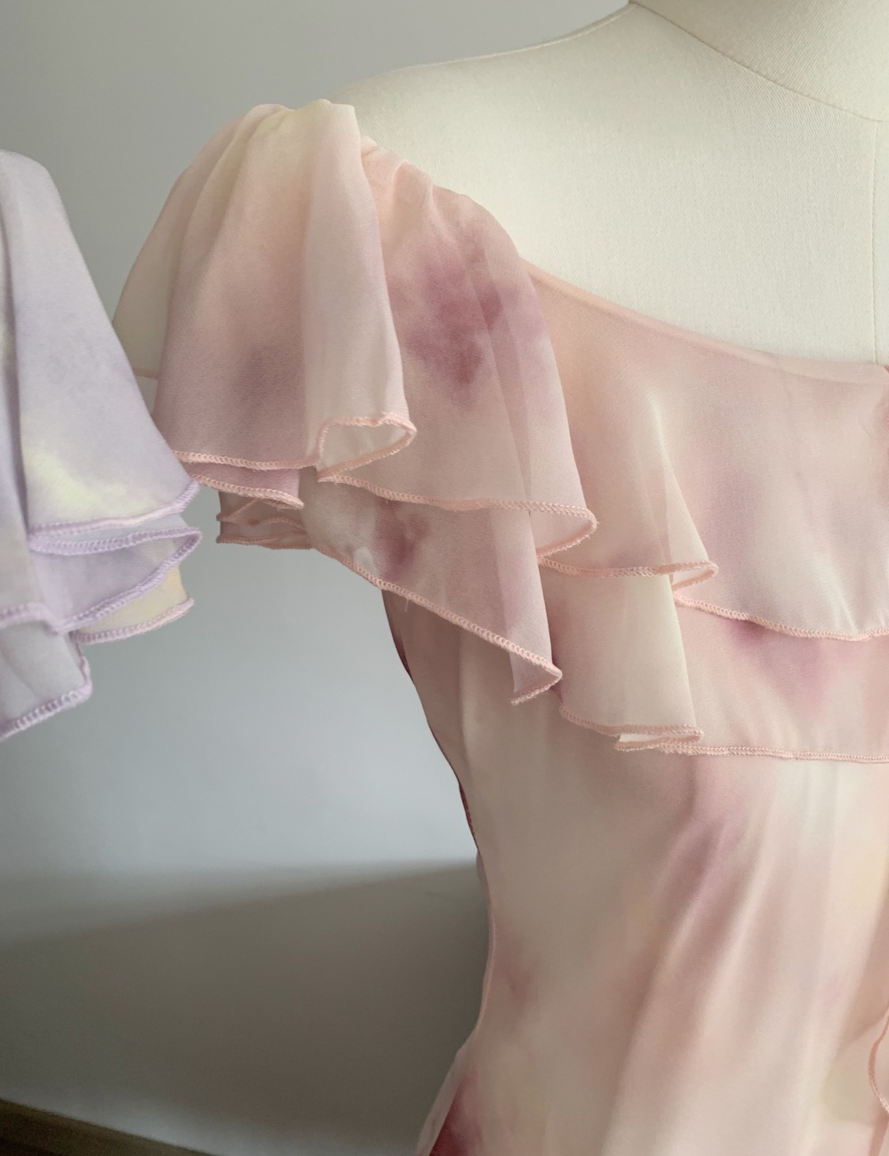 Blooming slim long dress chiffon floral dress for women