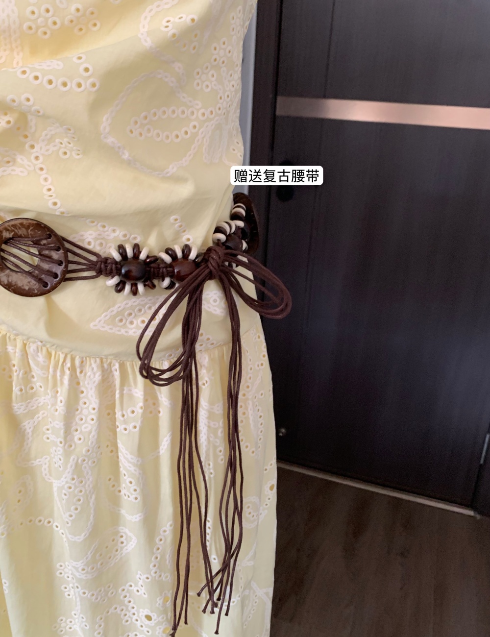 France style square collar dress temperament accessories