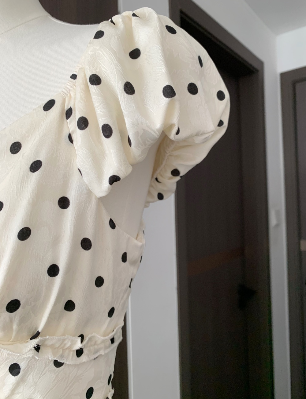 Summer polka dot dress temperament long dress for women