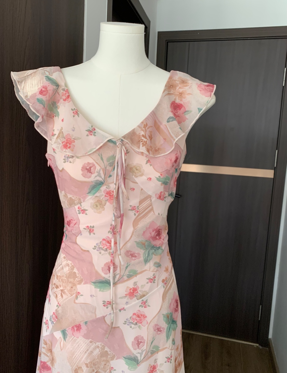 Sling sweet dress floral long dress for women