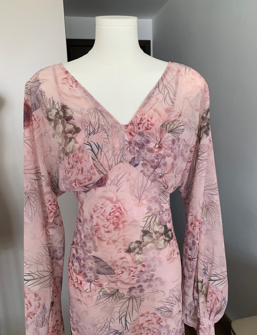 Vacation pinched waist long dress lotus leaf edges dress