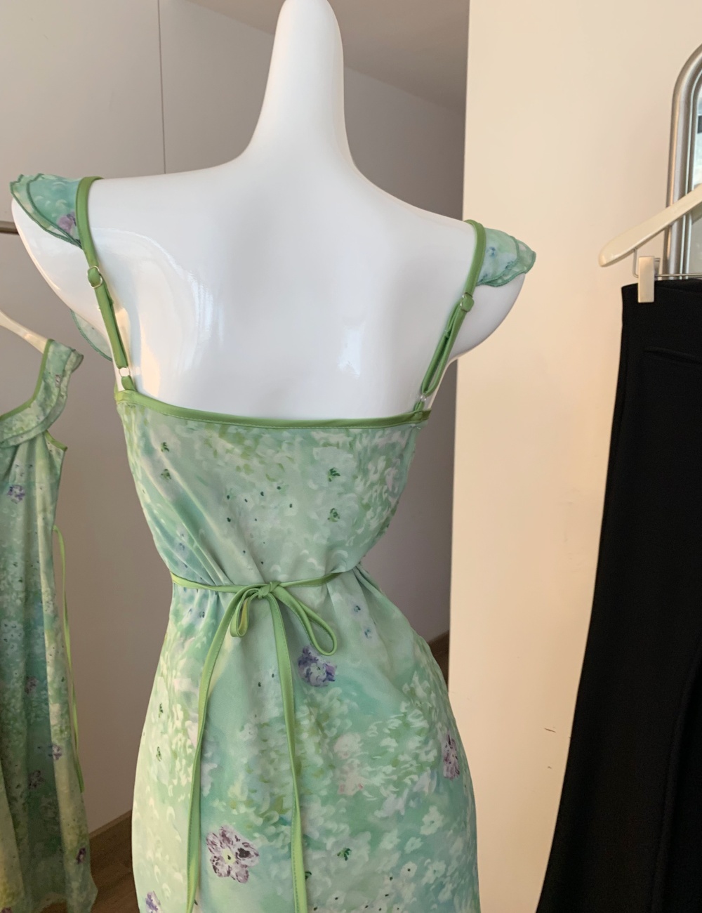 Floral France style chiffon niche dress