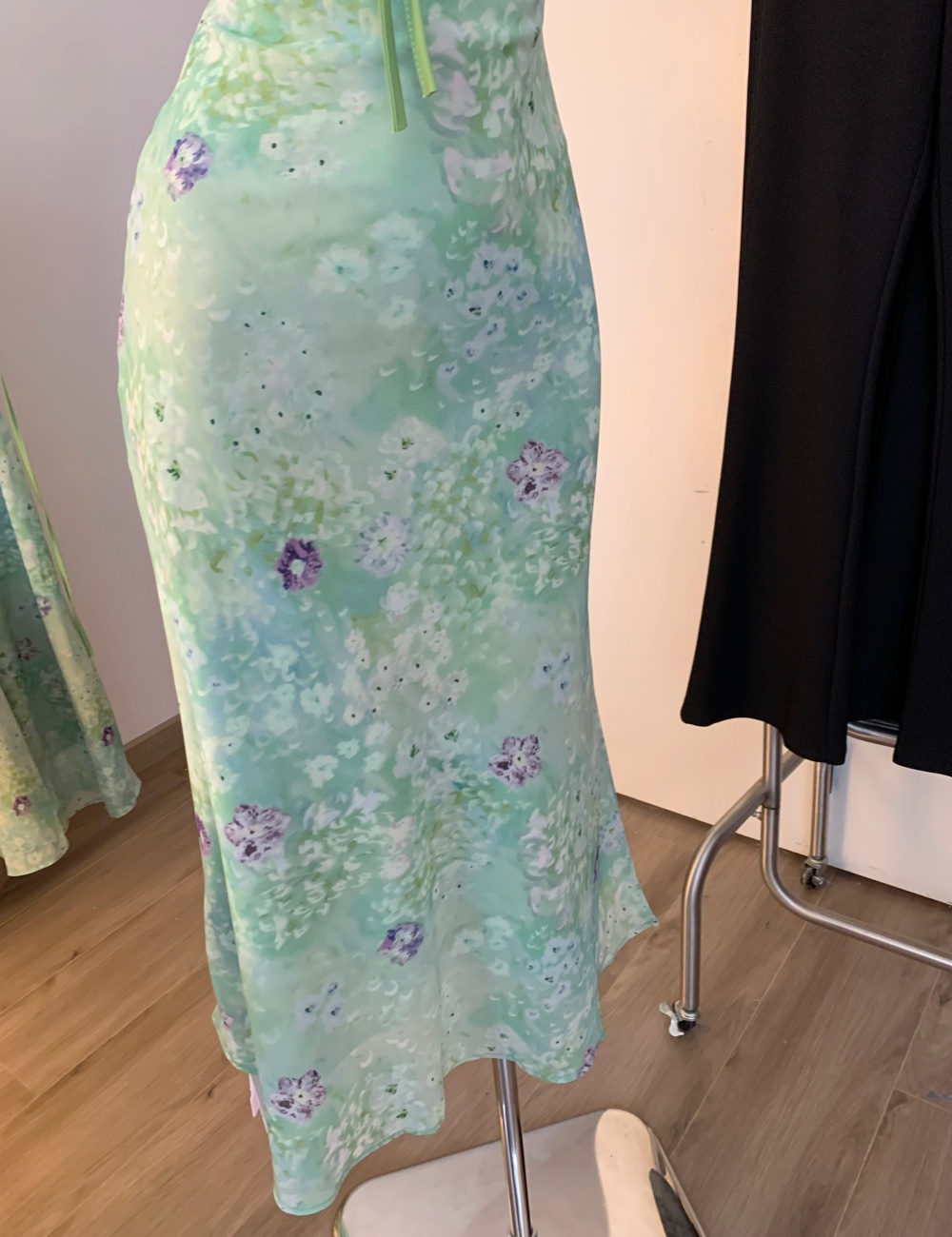 Floral France style chiffon niche dress