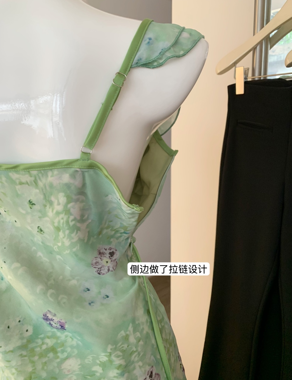 Floral France style chiffon niche dress