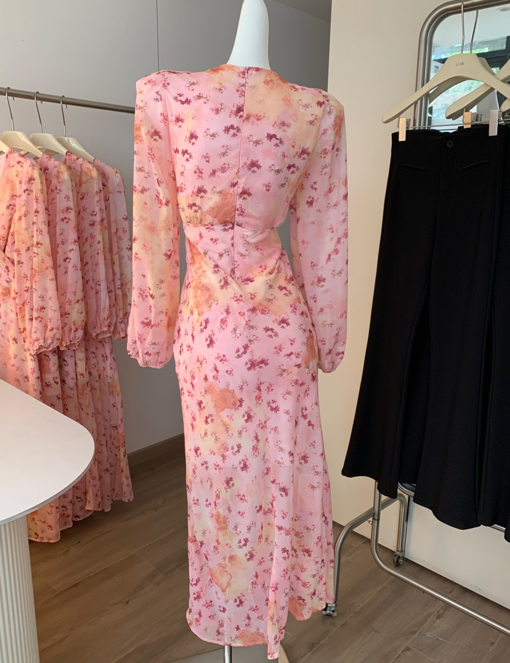France style V-neck dress tender long dress for women