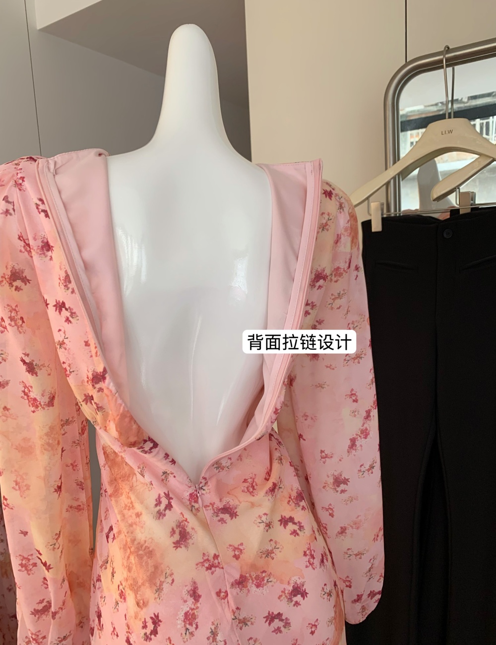 France style V-neck dress tender long dress for women