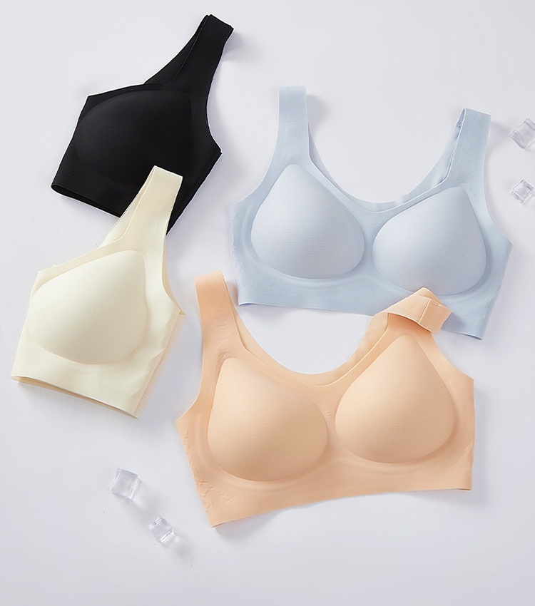 Summer ice silk Bra breathable tracelessness underwear