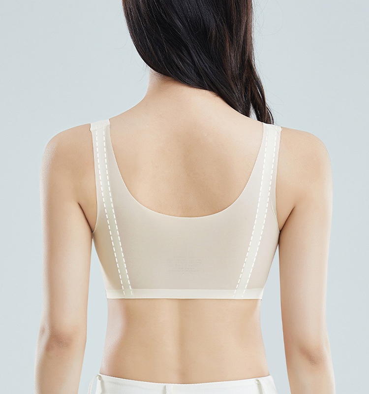 Summer ice silk Bra breathable tracelessness underwear