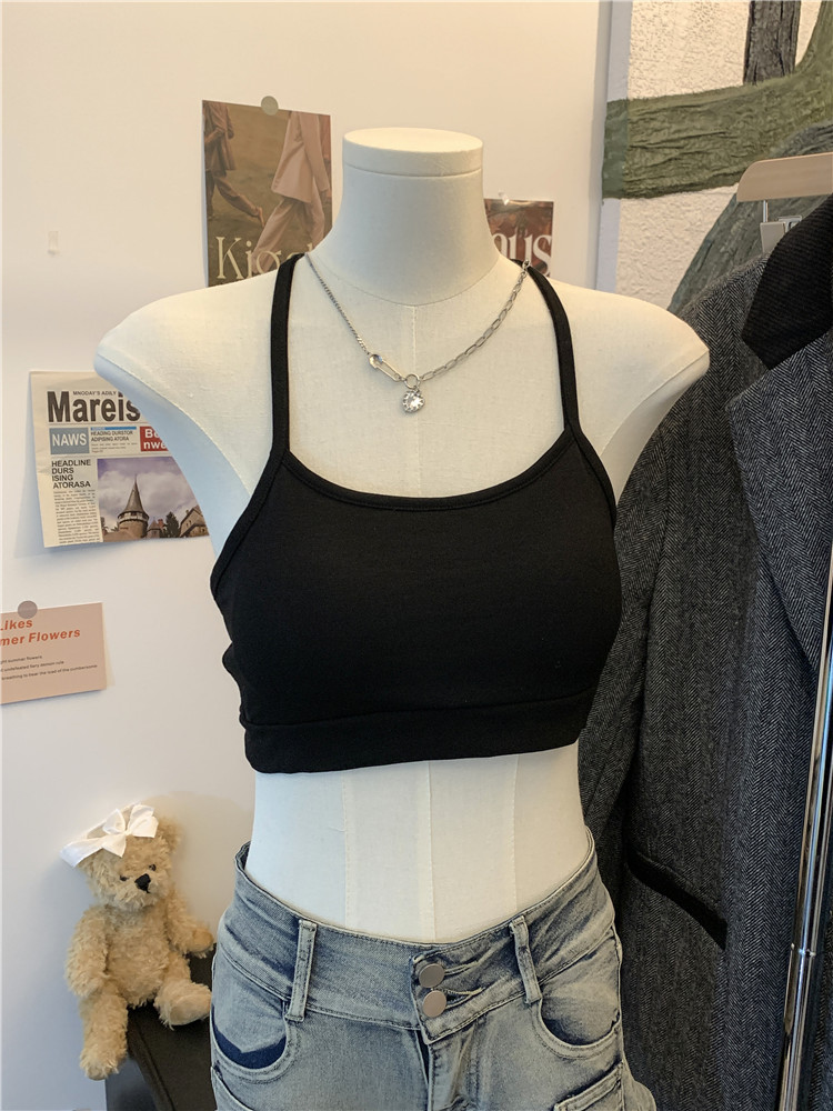 Halter inside the ride underwear with chest pad vest