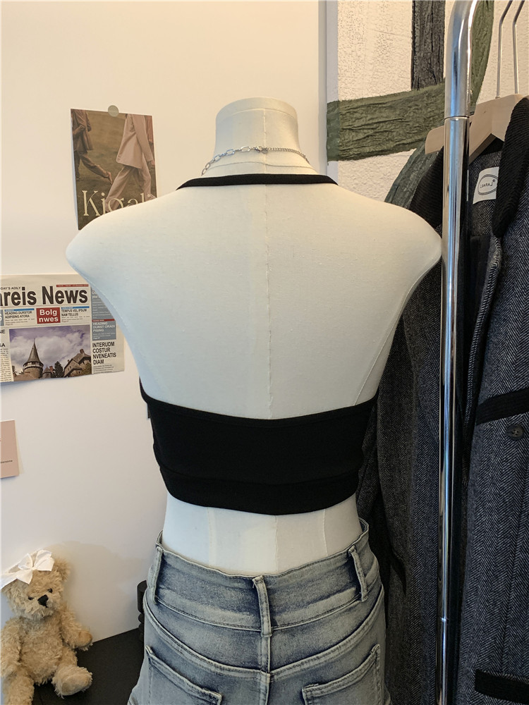 Halter inside the ride underwear with chest pad vest