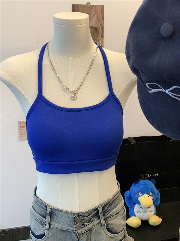 Halter inside the ride underwear with chest pad vest