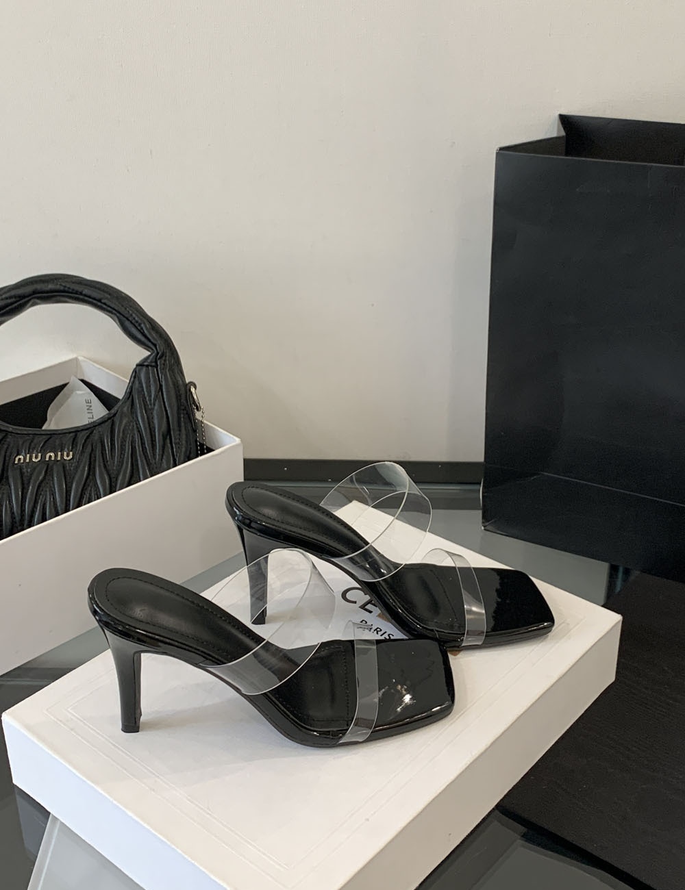 Sexy high-heeled fashion European style slippers for women