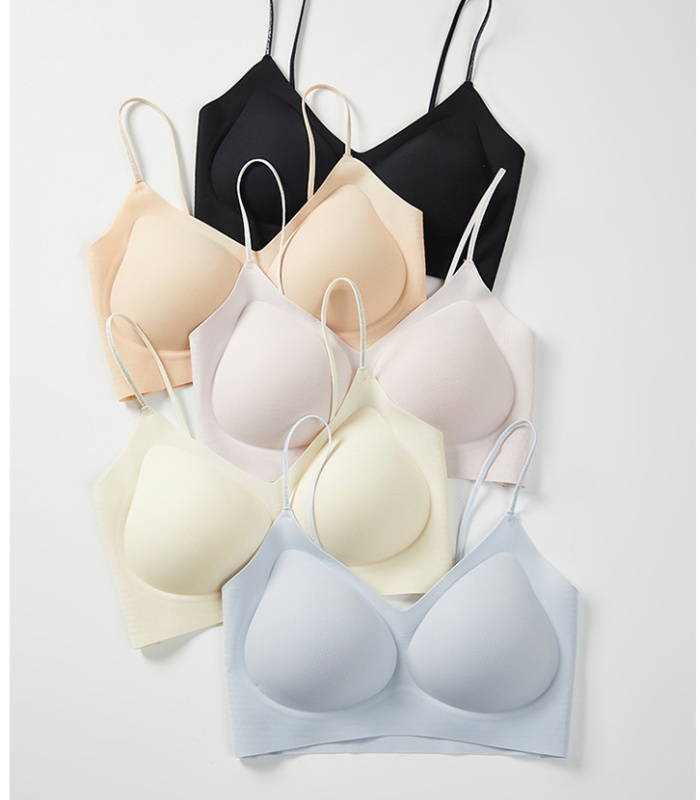 Beauty back gather underwear ice silk tracelessness vest