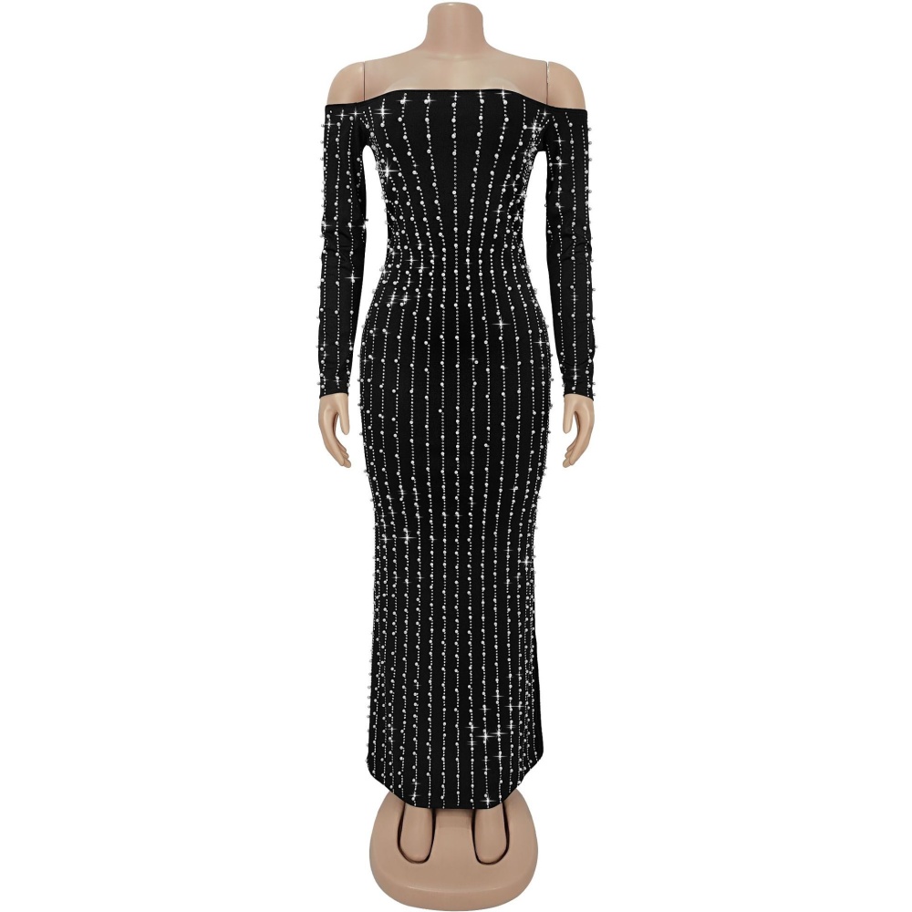European style long sleeve dress for women