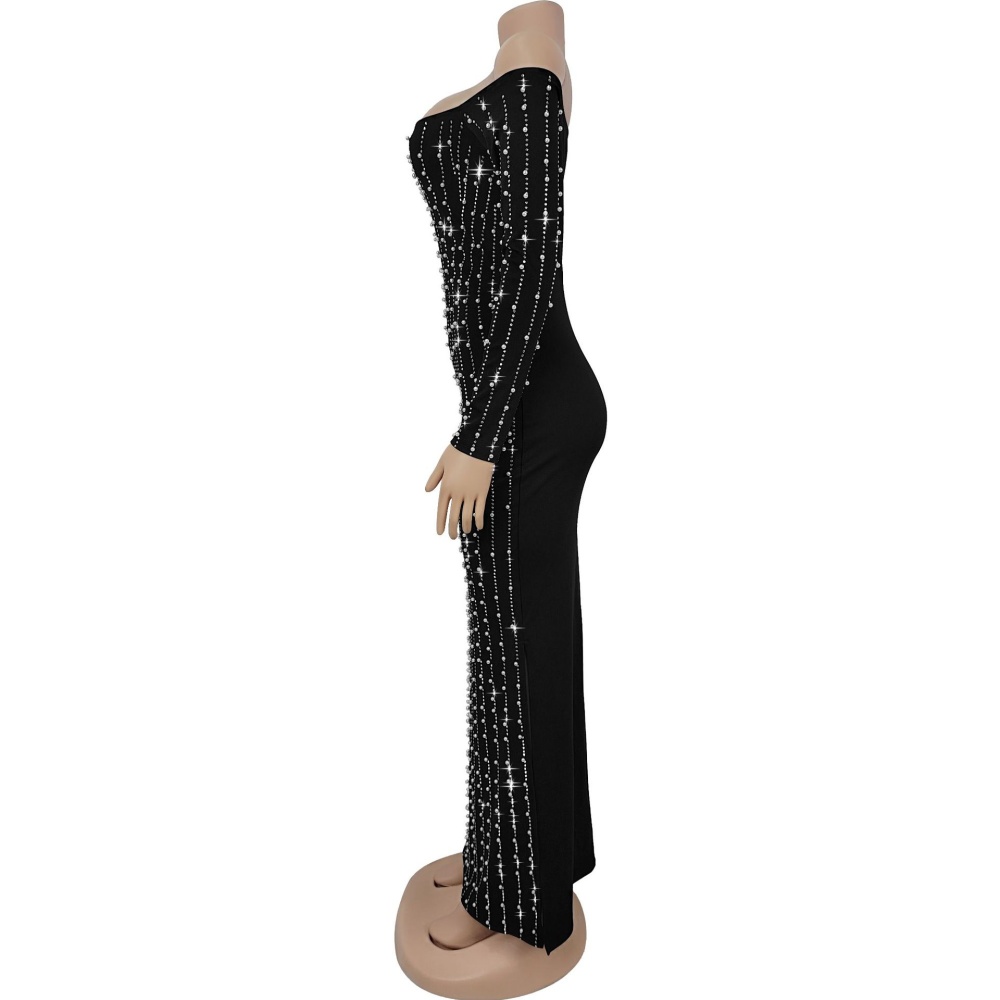 European style long sleeve dress for women
