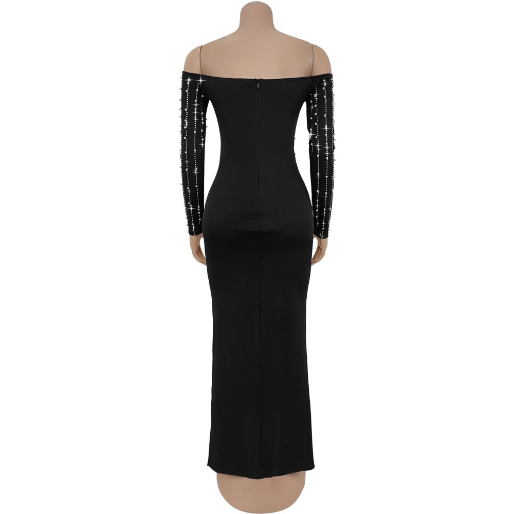 European style long sleeve dress for women
