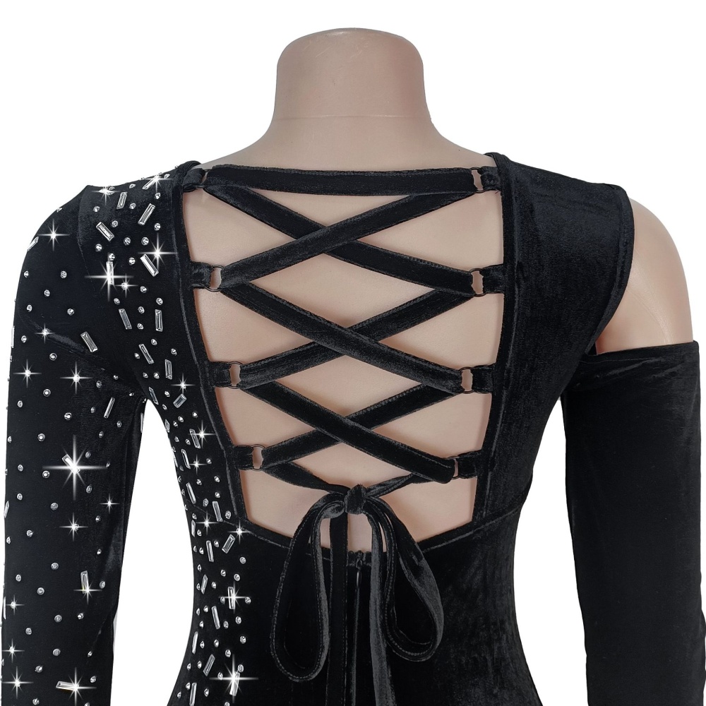 European style long sleeve sexy dress for women