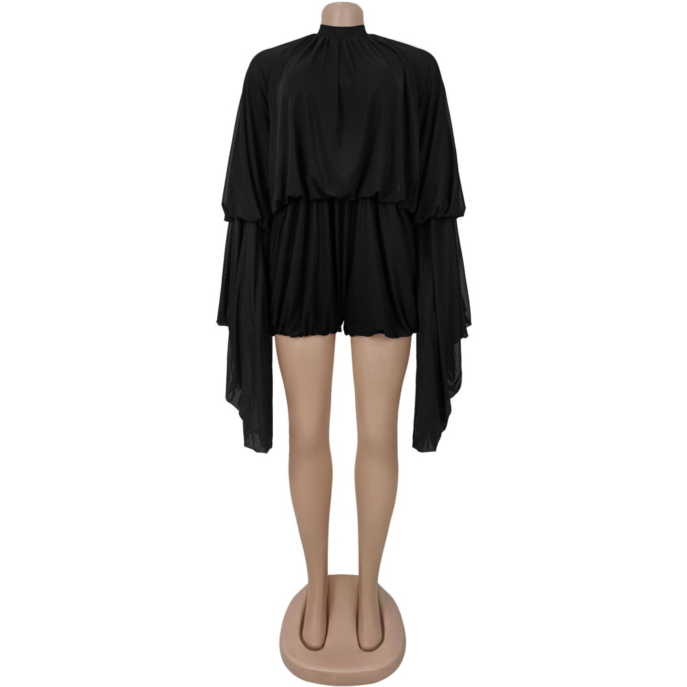 Crimp European style jumpsuit Casual T-back for women