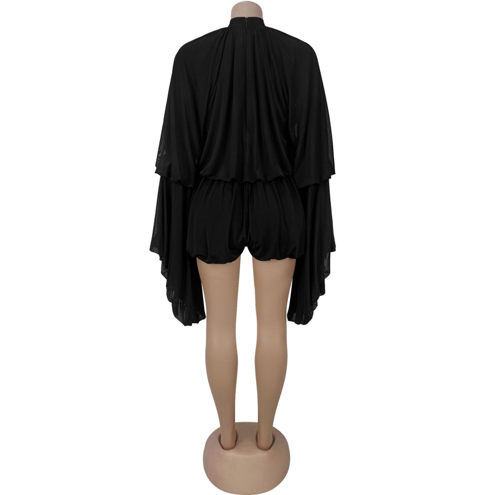 Crimp European style jumpsuit Casual T-back for women