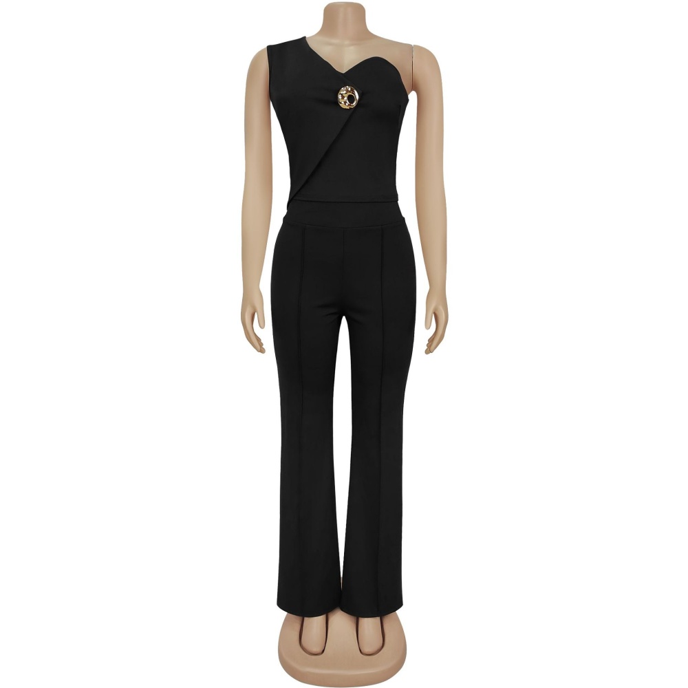 Fashion slim long pants European style tops 2pcs set