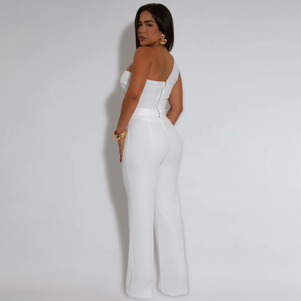 Fashion slim long pants European style tops 2pcs set