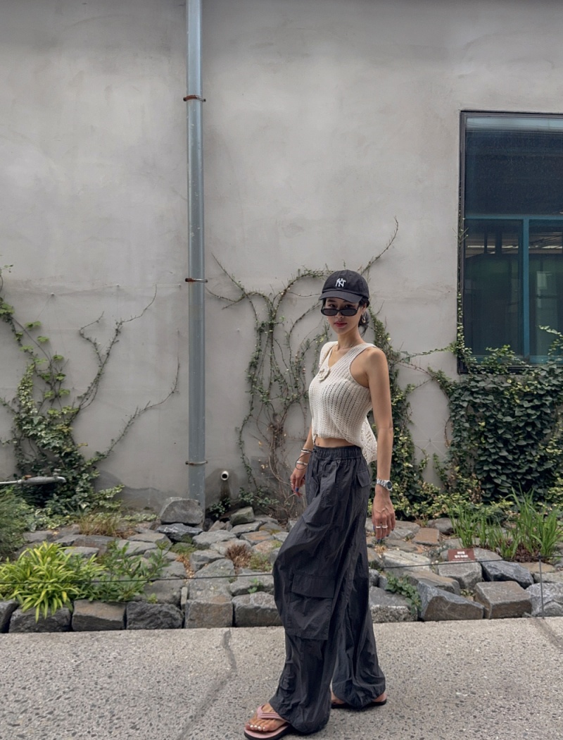 Knitted all-match slim summer Korean style vest