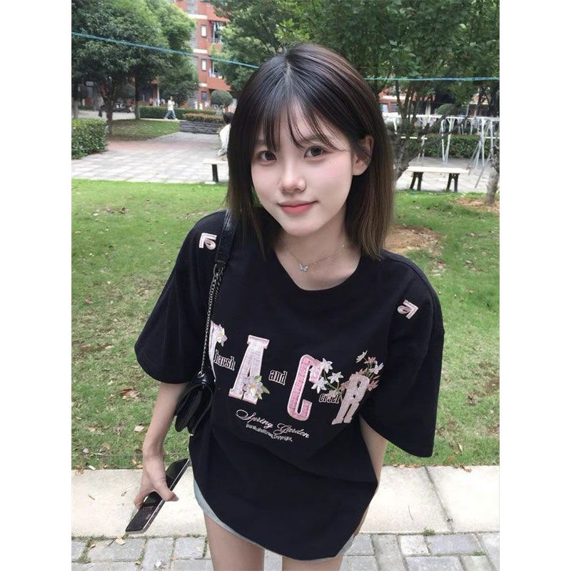 Pure cotton short sleeve T-shirt