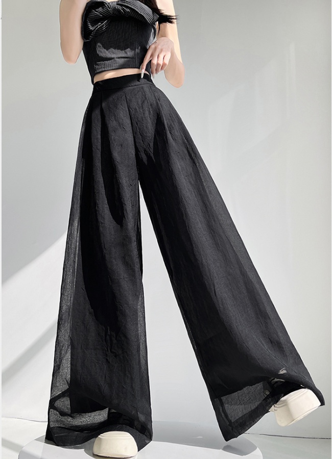 Temperament Casual slim wicking straight long pants for women