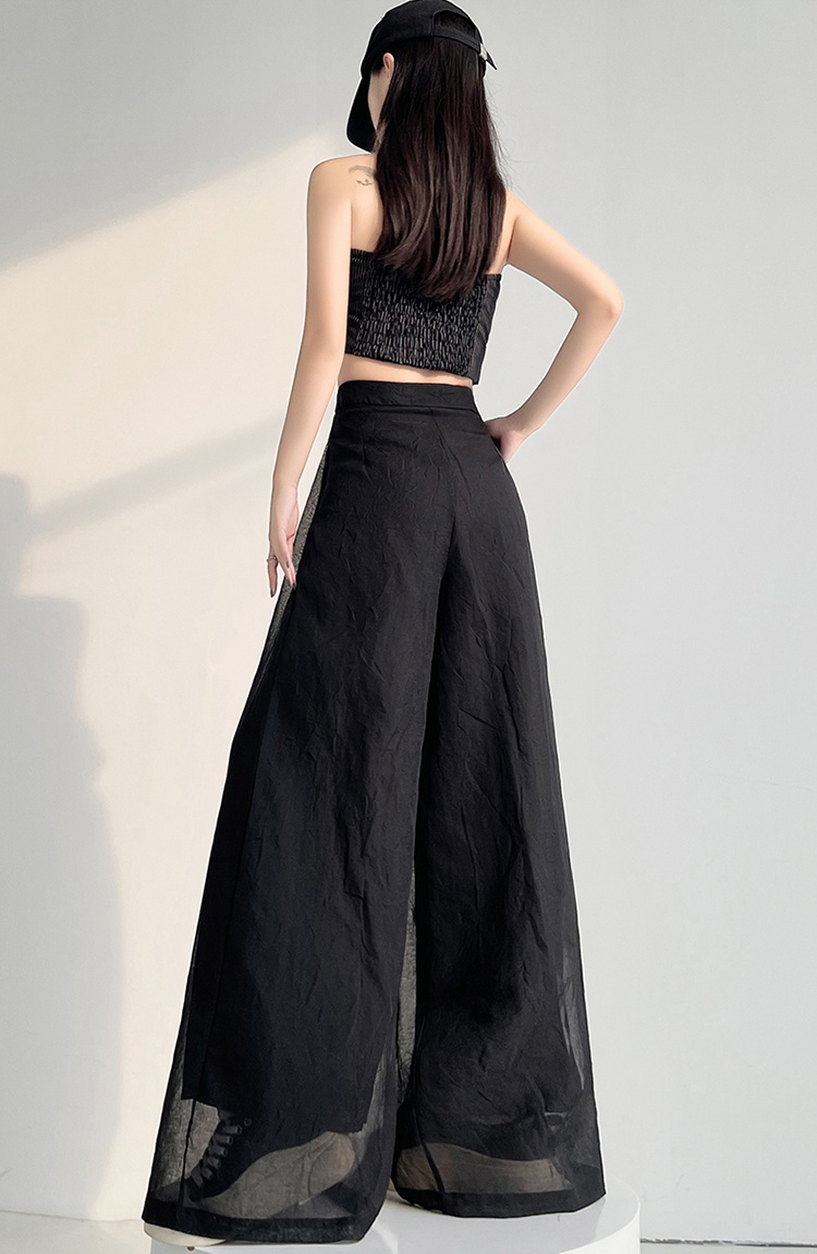 Temperament Casual slim wicking straight long pants for women