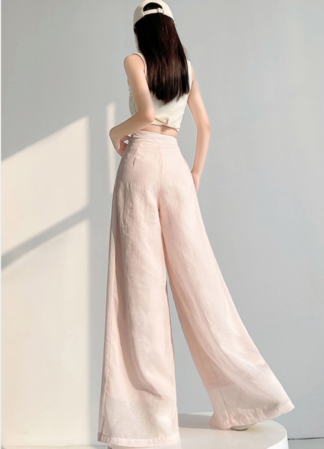 Temperament Casual slim wicking straight long pants for women