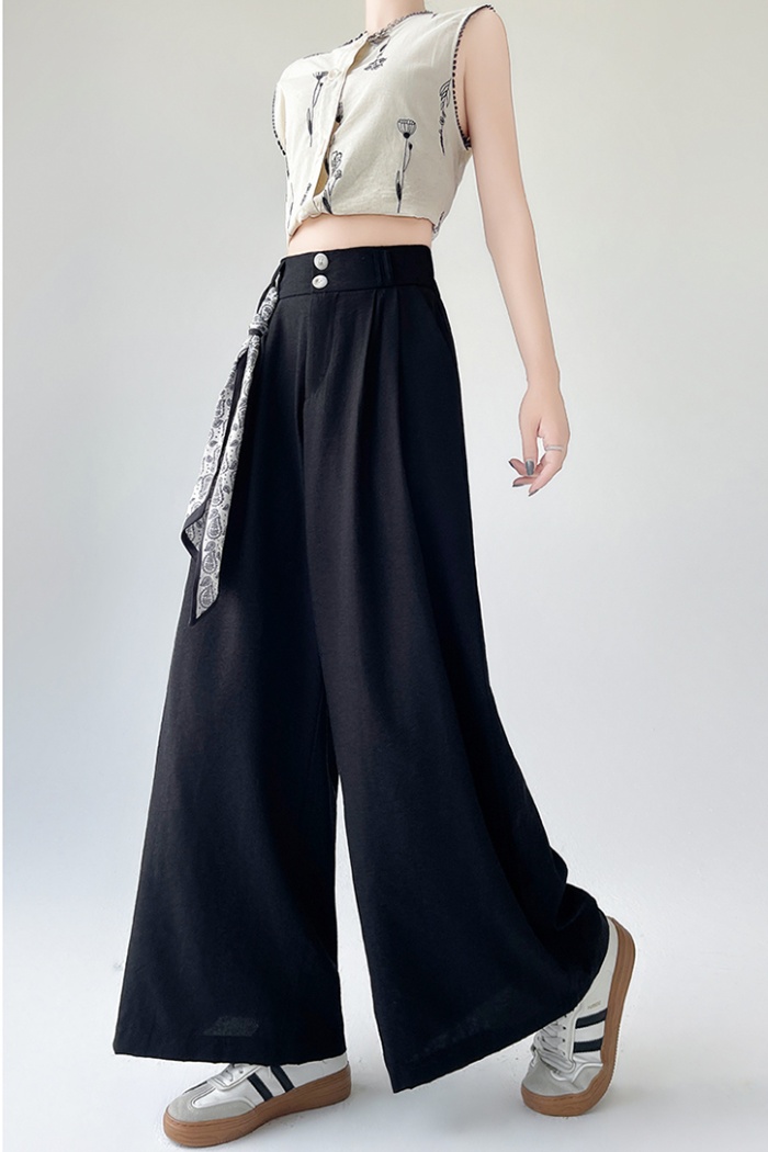 Straight Casual business suit ice silk culottes for women
