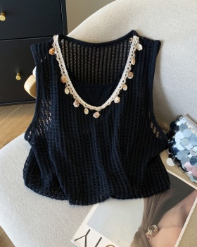 Summer fashion tops U-neck Bohemian style vest for women