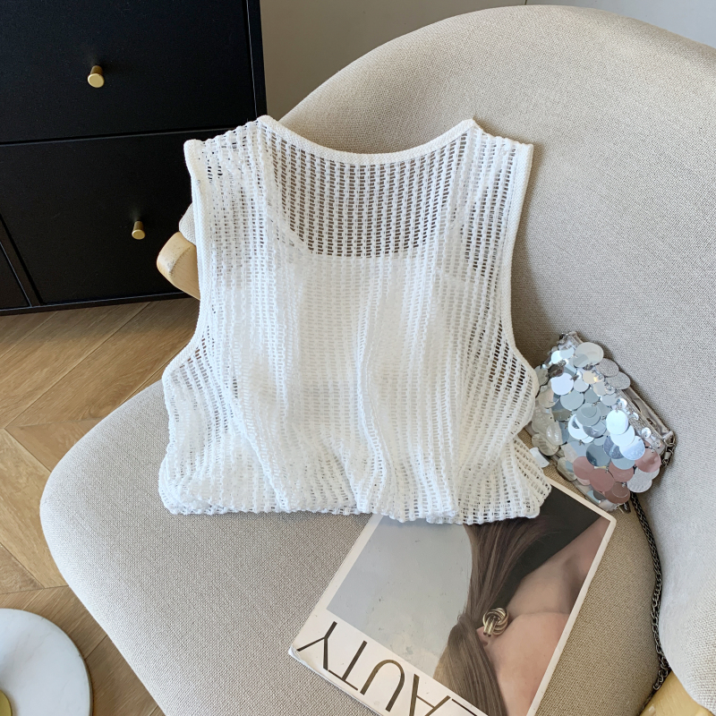Summer fashion tops U-neck Bohemian style vest for women