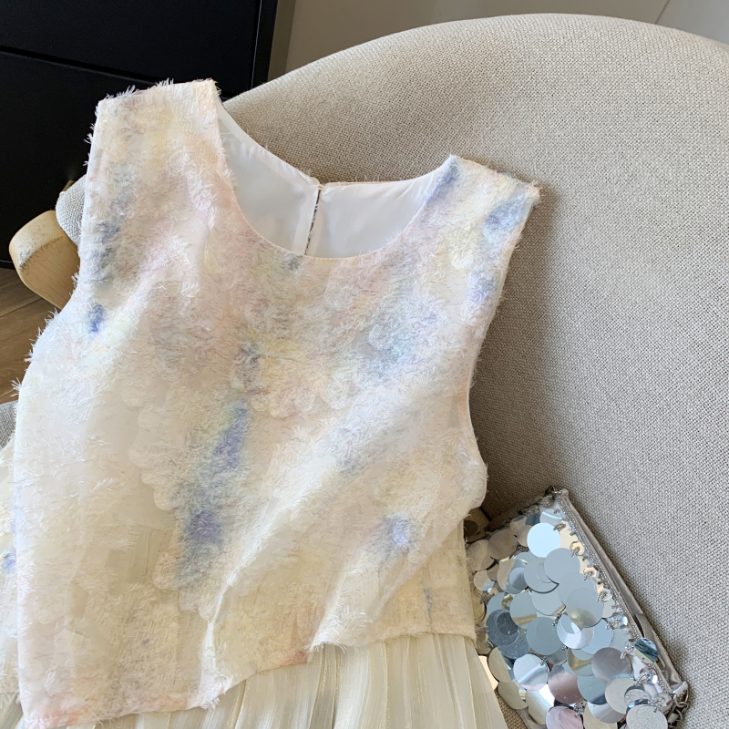 Sleeveless shirt Western style tops for women