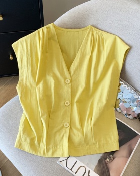 V-neck fashion vest summer show young tops for women