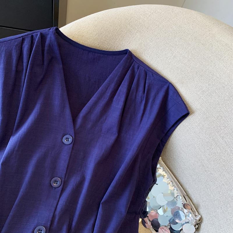 V-neck fashion vest summer show young tops for women