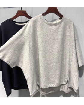Large yard long and short in front cotton T-shirt