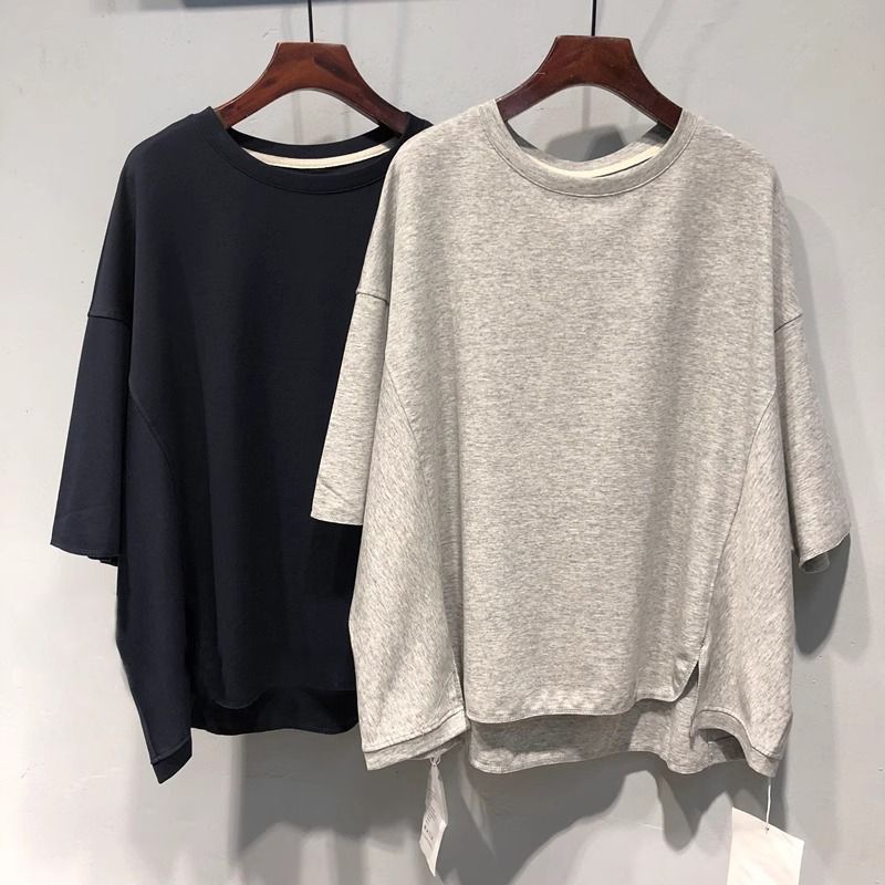 Large yard long and short in front cotton T-shirt
