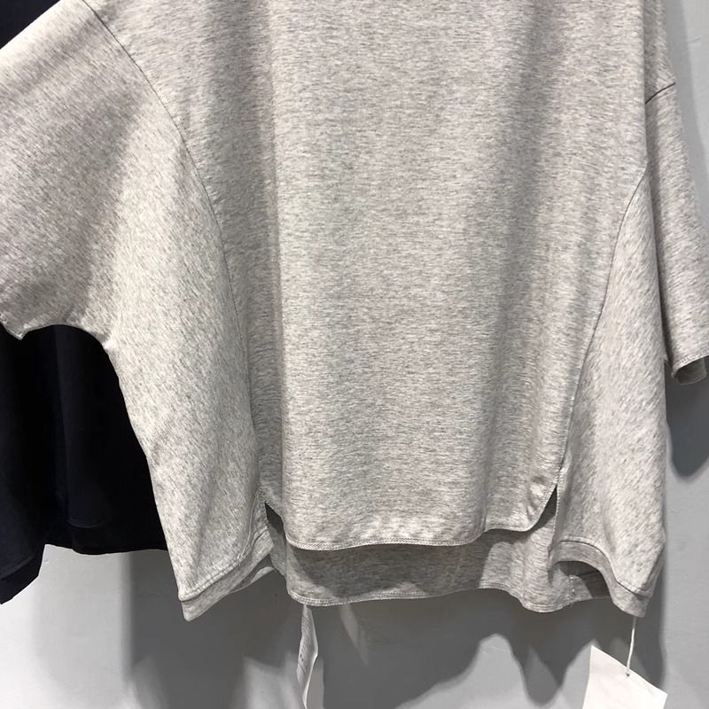 Large yard long and short in front cotton T-shirt