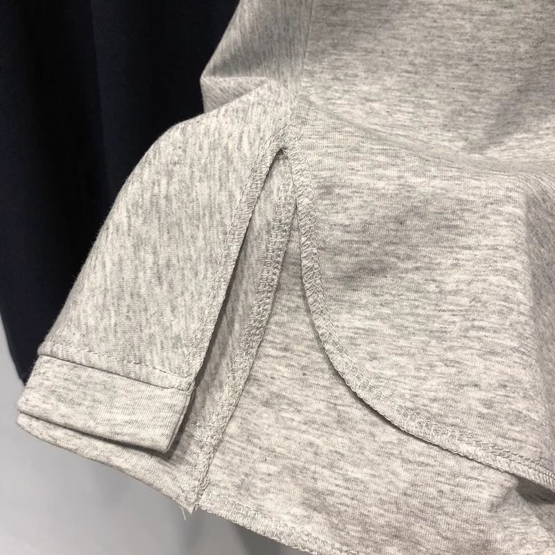 Large yard long and short in front cotton T-shirt