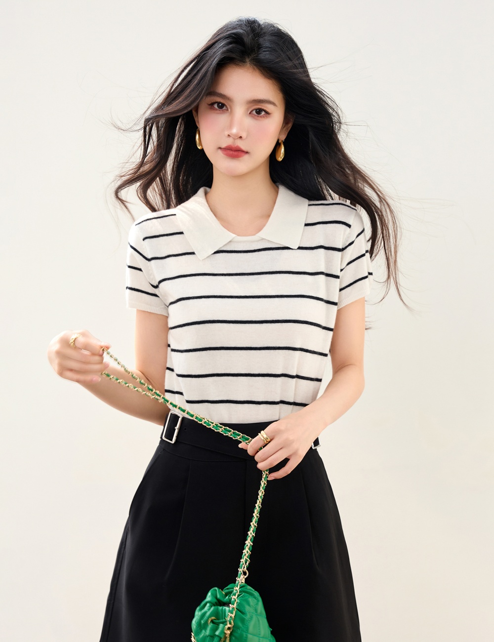 Summer short sleeve tops commuting T-shirt for women